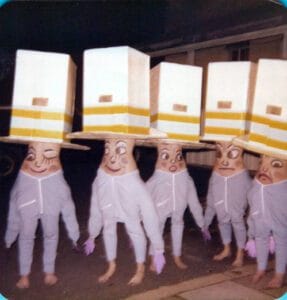 1979 hat dance felicity houston merrill dower alison russell and julie sandover - St Hilda's Anglican School For Girls