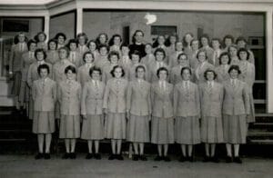 1956 School Choir with Canon Davis - St Hilda's Anglican School For Girls