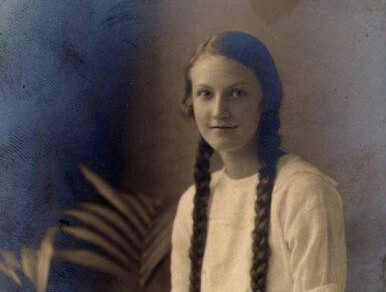 Betty Sagar Lankester 1935 taken on Christmas Day - St Hilda's Anglican School For Girls