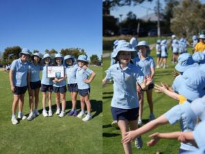 Lapathon1 - St Hilda's Anglican School For Girls Junior School students completing Lapathon to raise funds for Ronald McDonald House Charities.