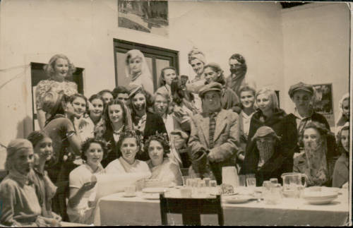 1942 boarders at a fancy dress party in Bencubbin Hall - St Hilda's Anglican School For Girls