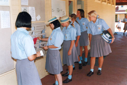 1995 Boarders Communicating with home - St Hilda's Anglican School For Girls