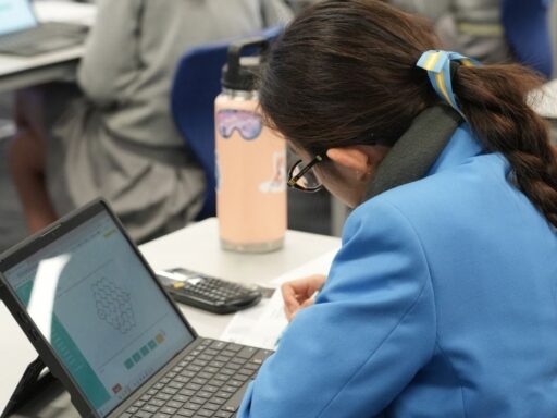 Student studying for exams