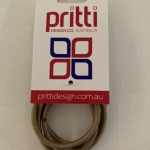 Tag from Priti Design Co. Australia featuring a red 'priti' logo, a blue/red geometric block design, and the website prit tdesign.com.au with a beige cord attached.